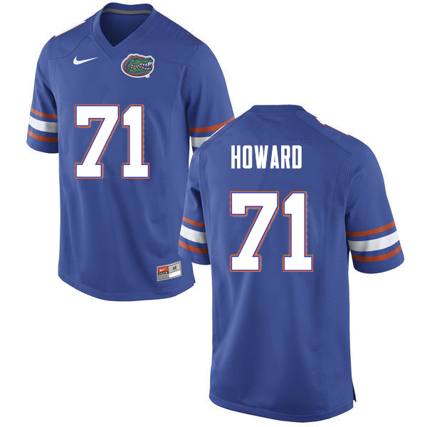Men #71 Chris Howard Florida Gators College Football Jerseys Sale-Blue